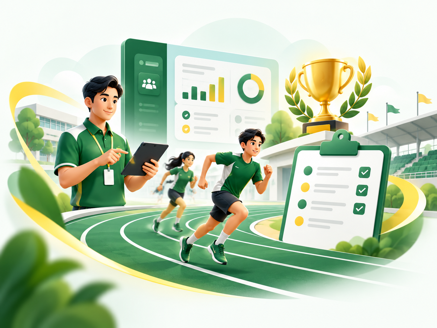 Ilustrasi pengurusan kejohanan digital